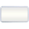 Name Badge Frame - Silver - 1-1/2" x 3"